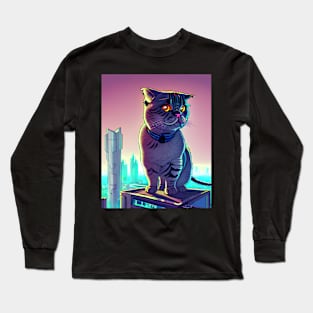 Scottish Fold Cat Long Sleeve T-Shirt